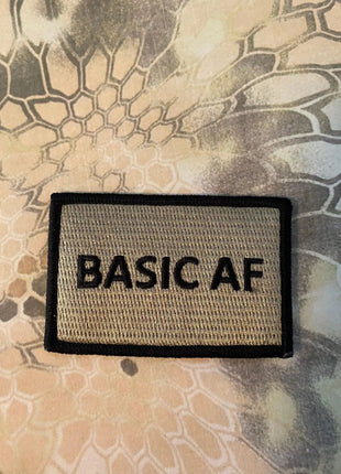 Basic As Fuck Basic AF funny morale 3x2".