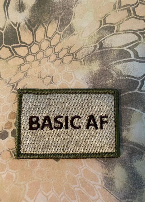 Basic As Fuck Basic AF funny morale 3x2".