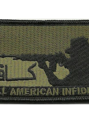BuckUp Tactical Morale Patch Hook All American INFIDEL Patches 3x2".