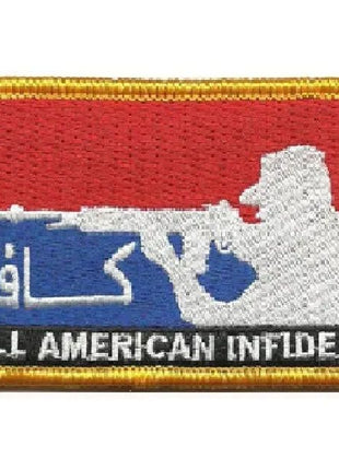 BuckUp Tactical Morale Patch Hook All American INFIDEL Patches 3x2".