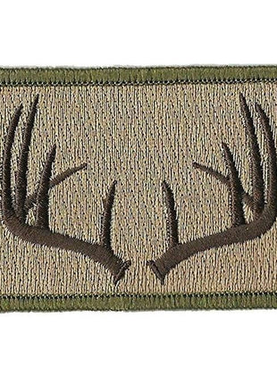 BuckUp Tactical Morale Patch Hook Antlers Deer Wildlife Hunter Hunt Patches 3x2".