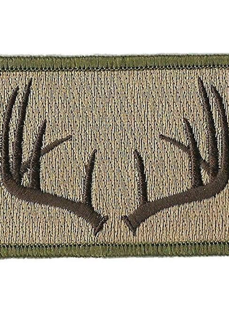 BuckUp Tactical Morale Patch Hook Antlers Deer Wildlife Hunter Hunt Patches 3x2".