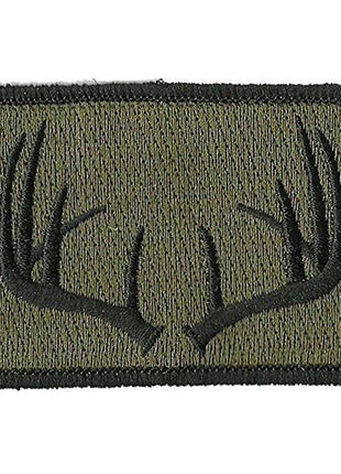 BuckUp Tactical Morale Patch Hook Antlers Deer Wildlife Hunter Hunt Patches 3x2".