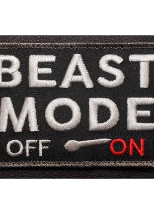 BuckUp Tactical Morale Patch Hook BEAST MODE ON OFF Patches 3x2".