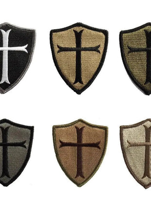 BuckUp Tactical Morale Patch Hook Crusader Sheild Patches 3".
