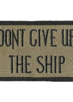 BuckUp Tactical Morale Patch Hook Dont Give Up The Ship 3x2".