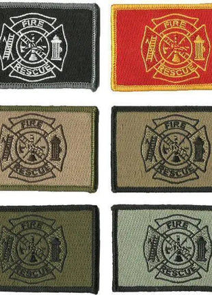BuckUp Tactical Morale Patch Hook FD Fire Fighter Department Seal Patches 3x2".