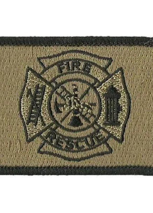 BuckUp Tactical Morale Patch Hook FD Fire Fighter Department Seal Patches 3x2".