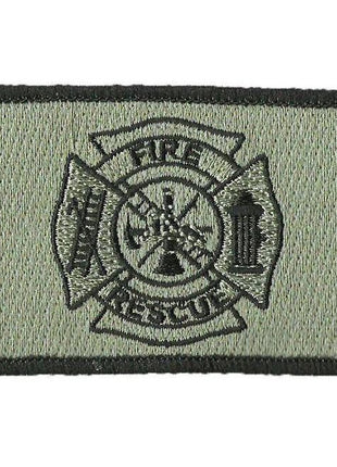 BuckUp Tactical Morale Patch Hook FD Fire Fighter Department Seal Patches 3x2".