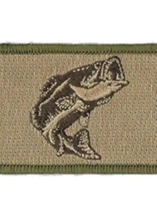BuckUp Tactical Morale Patch Hook Fishing Bass Wildlife Patches 3x2".