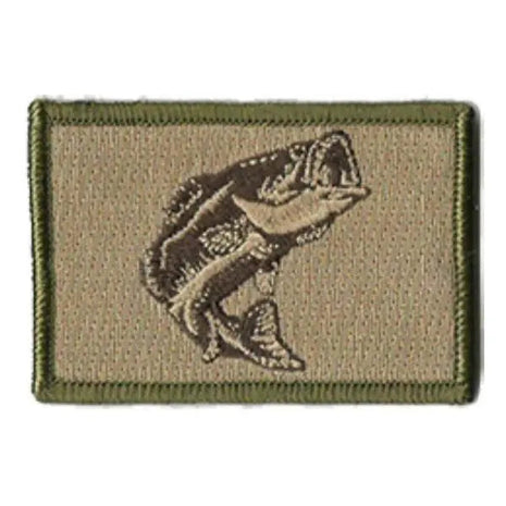 BuckUp Tactical Morale Patch Hook Fishing Bass Wildlife Patches 3x2".
