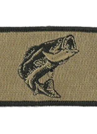 BuckUp Tactical Morale Patch Hook Fishing Bass Wildlife Patches 3x2".