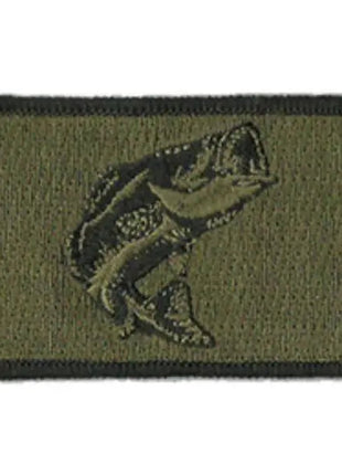 BuckUp Tactical Morale Patch Hook Fishing Bass Wildlife Patches 3x2".