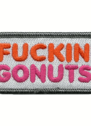 BuckUp Tactical Morale Patch Hook Fuckin Gonuts Patches 1.5x3".