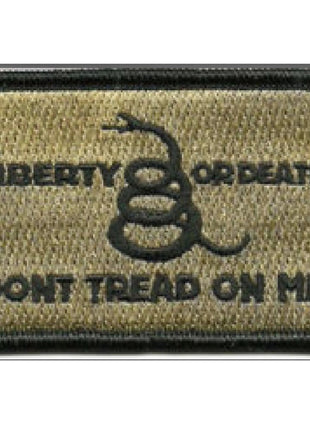 BuckUp Tactical Morale Patch Hook Gadsden Liberty Or Death DTOM Patches 3x2".