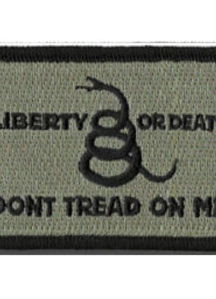 BuckUp Tactical Morale Patch Hook Gadsden Liberty Or Death DTOM Patches 3x2".