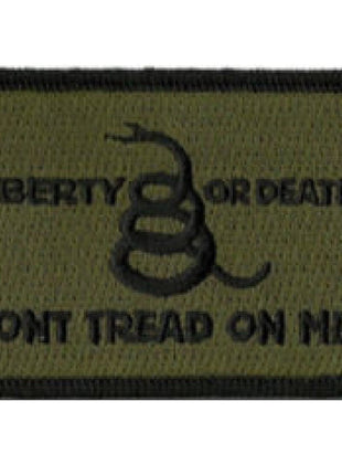 BuckUp Tactical Morale Patch Hook Gadsden Liberty Or Death DTOM Patches 3x2".