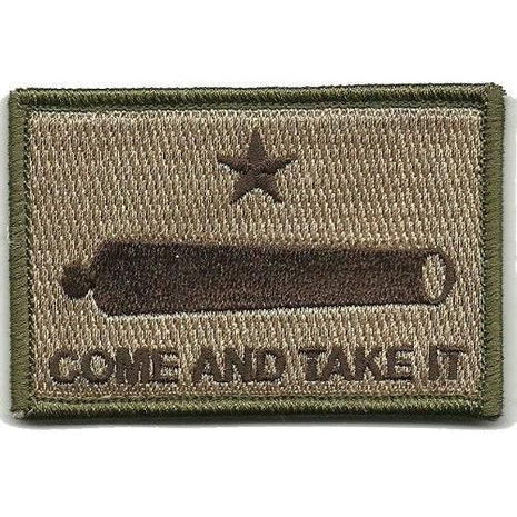 BuckUp Tactical Morale Patch Hook Gonzales Come & Take it Cannon Patches 3x2".