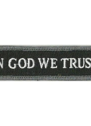 BuckUp Tactical Morale Patch Hook In God We Trust Morale Patches 3.75x1".