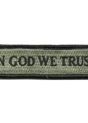 BuckUp Tactical Morale Patch Hook In God We Trust Morale Patches 3.75x1".
