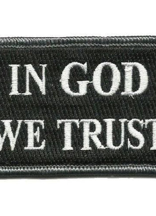 BuckUp Tactical Morale Patch Hook In God We Trust Patches 3x2".