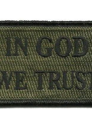 BuckUp Tactical Morale Patch Hook In God We Trust Patches 3x2".