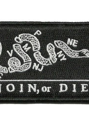 BuckUp Tactical Morale Patch Hook Join or Die Gadsden Snake DTOM Patches 3x2".