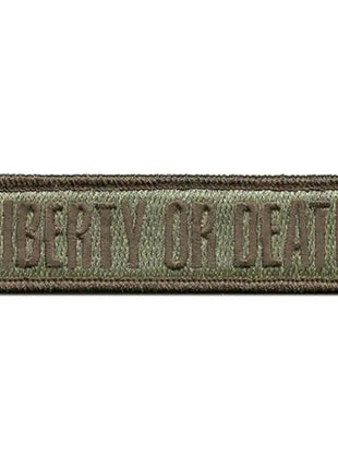BuckUp Tactical Morale Patch Hook Liberty Or Death Morale Patches 3.75x1".