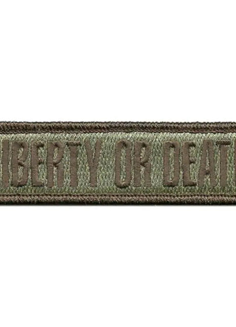 BuckUp Tactical Morale Patch Hook Liberty Or Death Morale Patches 3.75x1".