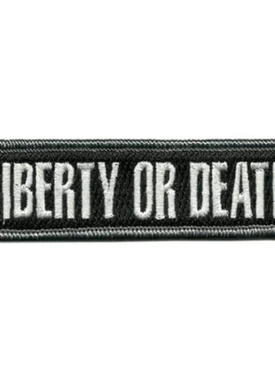 BuckUp Tactical Morale Patch Hook Liberty Or Death Morale Patches 3.75x1".