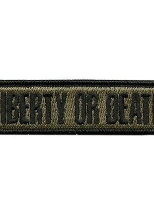 BuckUp Tactical Morale Patch Hook Liberty Or Death Morale Patches 3.75x1".