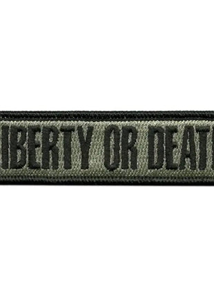 BuckUp Tactical Morale Patch Hook Liberty Or Death Morale Patches 3.75x1".