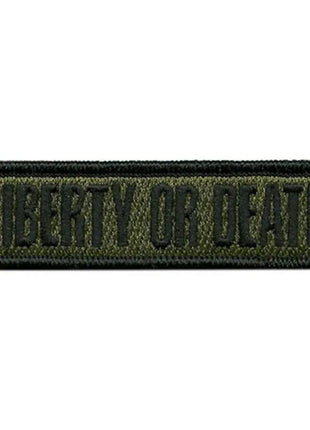 BuckUp Tactical Morale Patch Hook Liberty Or Death Morale Patches 3.75x1".
