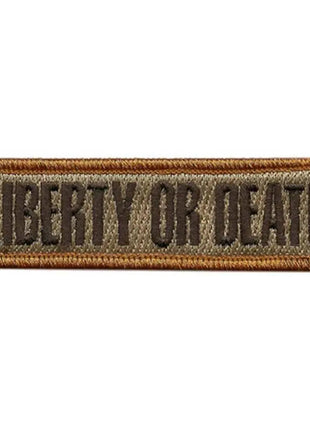 BuckUp Tactical Morale Patch Hook Liberty Or Death Morale Patches 3.75x1".
