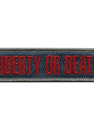 BuckUp Tactical Morale Patch Hook Liberty Or Death Morale Patches 3.75x1".