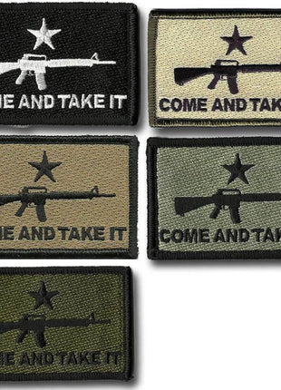 BuckUp Tactical Morale Patch Hook M16 M-16 Come And Take It Patches 3x2".