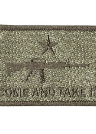 BuckUp Tactical Morale Patch Hook M16 M-16 Come And Take It Patches 3x2".