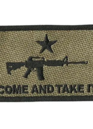 BuckUp Tactical Morale Patch Hook M16 M-16 Come And Take It Patches 3x2".