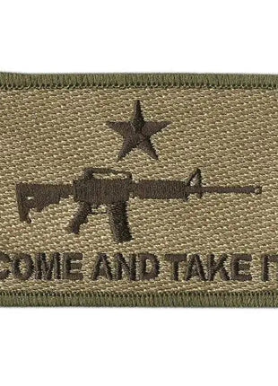 BuckUp Tactical Morale Patch Hook M16 M-16 Come And Take It Patches 3x2".