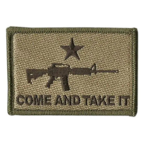 BuckUp Tactical Morale Patch Hook M16 M-16 Come And Take It Patches 3x2".