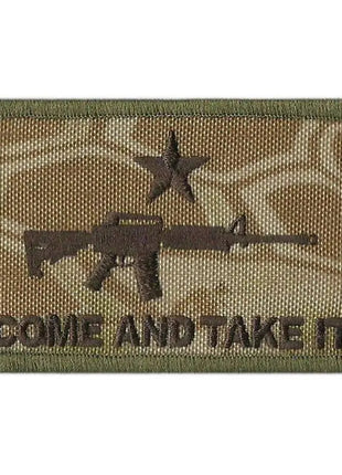 BuckUp Tactical Morale Patch Hook M16 M-16 Come And Take It Patches 3x2".
