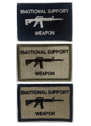 BuckUp Tactical Morale Patch Hook M4 M-4 Emotional Support Weapon Patches 3x2".