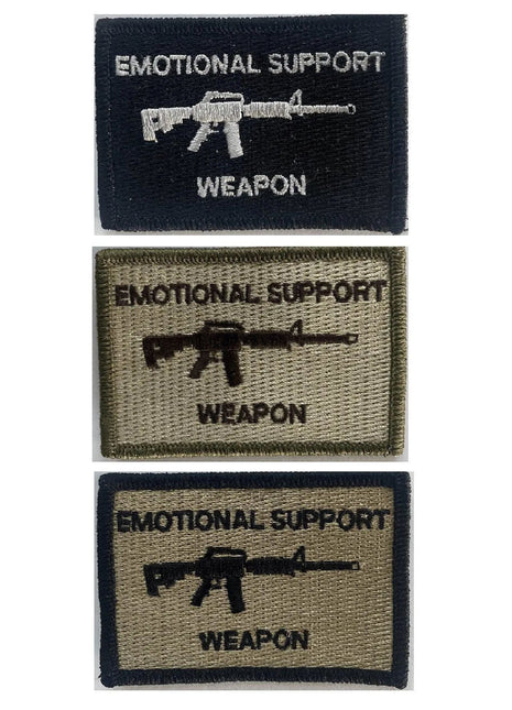 BuckUp Tactical Morale Patch Hook M4 M-4 Emotional Support Weapon Patches 3x2".