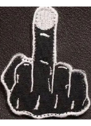 BuckUp Tactical Morale Patch Hook Middle Finger Cutout Patches 3".
