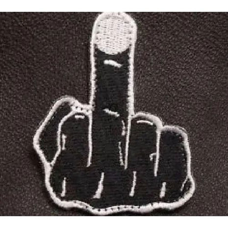 BuckUp Tactical Morale Patch Hook Middle Finger Cutout Patches 3".