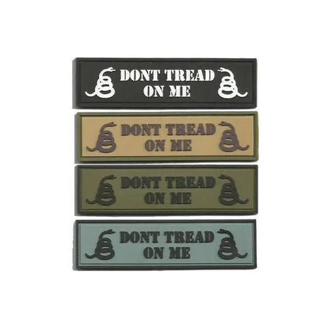 BuckUp Tactical Morale Patch Hook PVC DONT TREAD ON ME MORALE PATCH 1"x3.75".