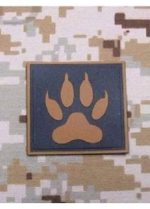 BuckUp Tactical Morale Patch Hook PVC K9 Paw K-9 PD Cop Dog Handeler Patches 2".