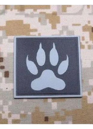 BuckUp Tactical Morale Patch Hook PVC K9 Paw K-9 PD Cop Dog Handeler Patches 2".
