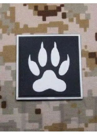 BuckUp Tactical Morale Patch Hook PVC K9 Paw K-9 PD Cop Dog Handeler Patches 2".