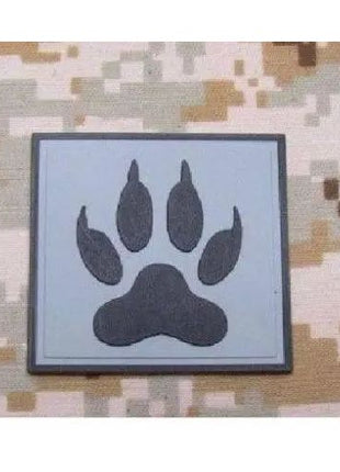 BuckUp Tactical Morale Patch Hook PVC K9 Paw K-9 PD Cop Dog Handeler Patches 2".
